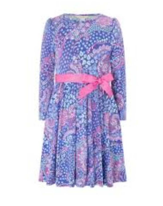 Платье Monsoon Jersey blue/pink 146-152