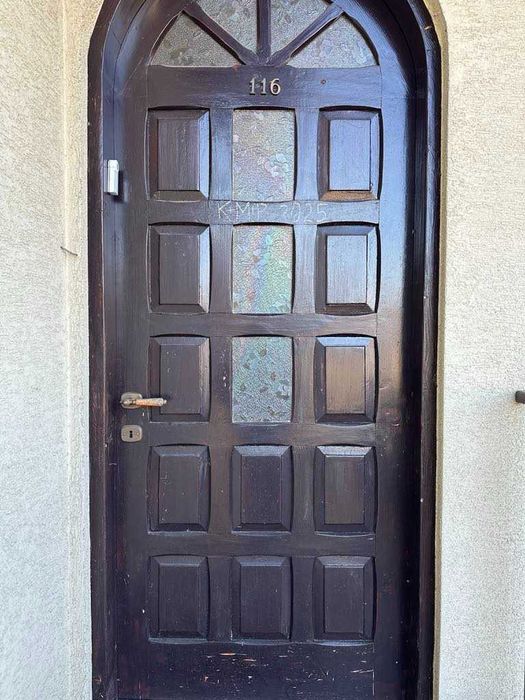 Drewniane drzwi wejściowe z przeszkleniami Darmowa dostawa