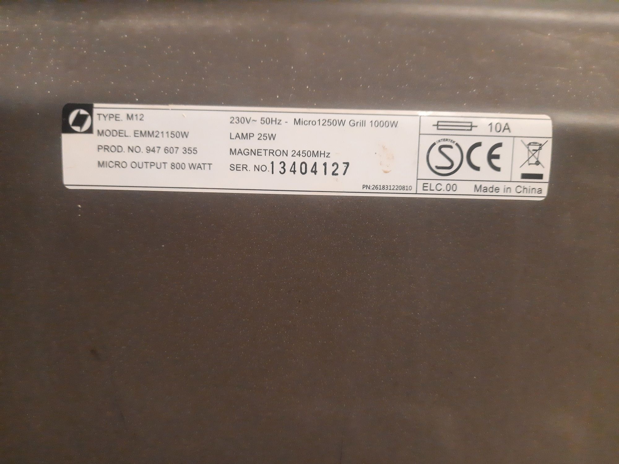 Мікрохвильова піч Electrolux EMM21150W