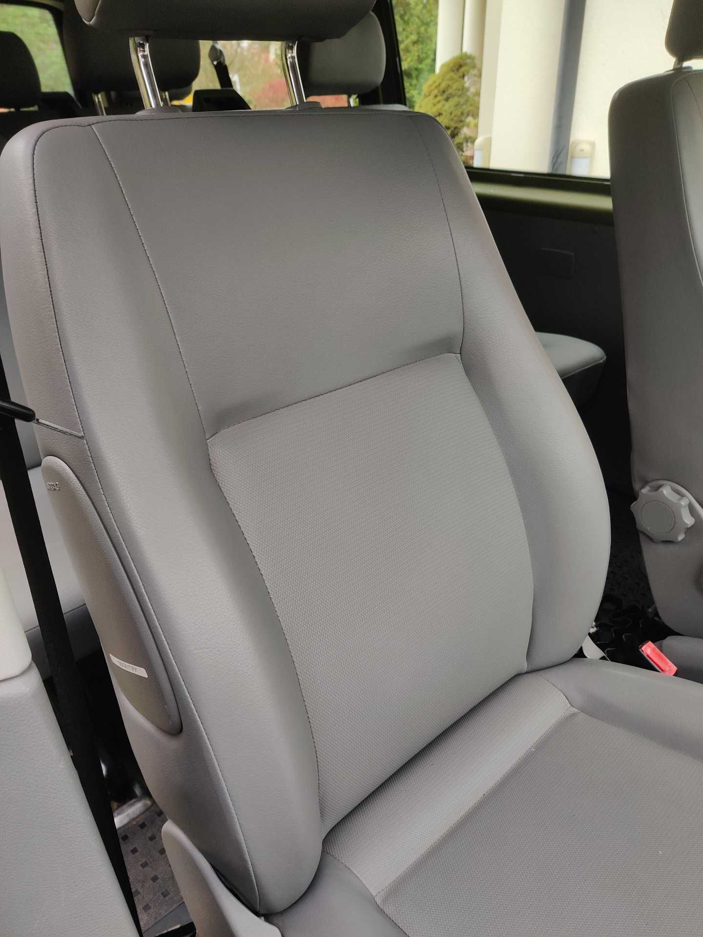 Fotel Kierowcy i Pasażera Skaj Komplet VW Transporter T5 T6 AIRBAG