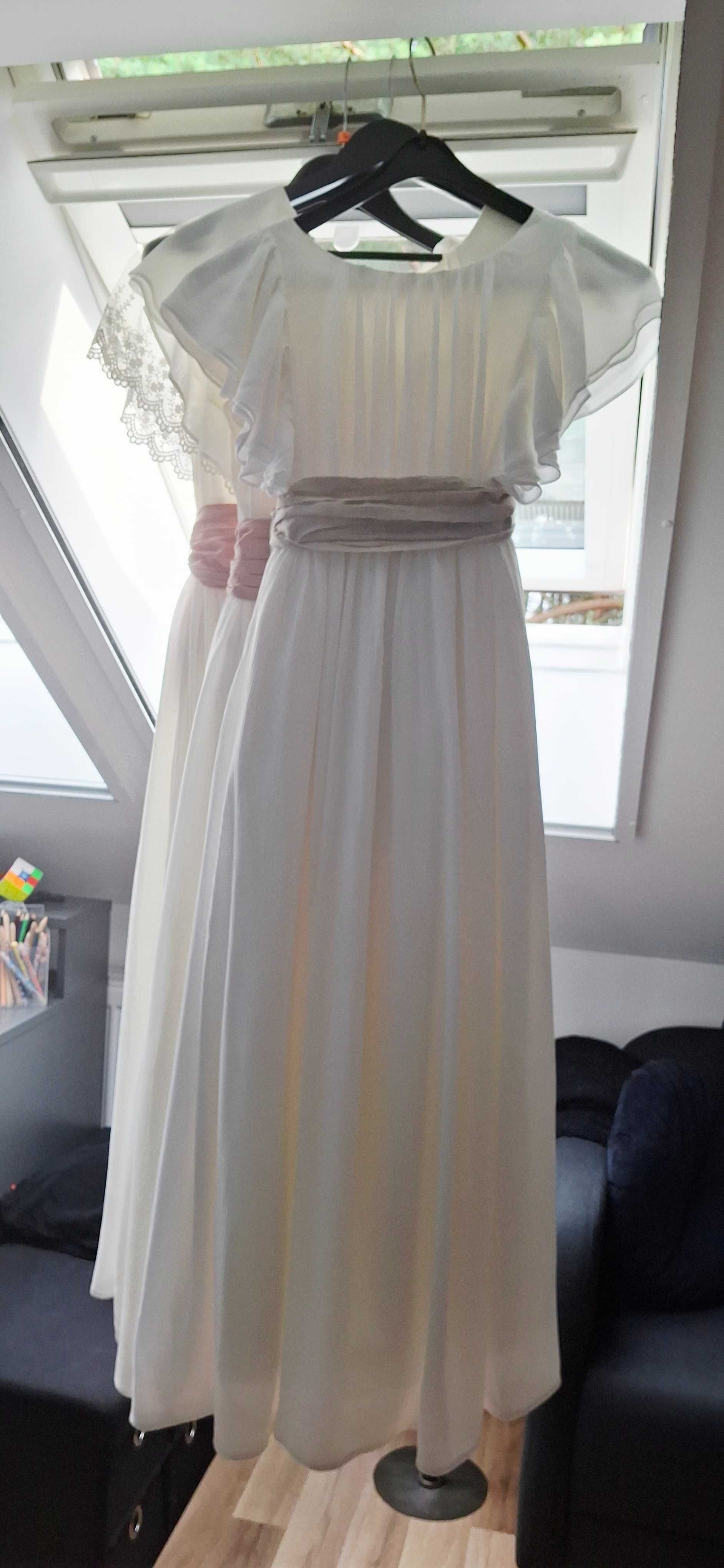 Biała długa sukienka Mango w stylu boohoo rozmiar 152cm 12 lat