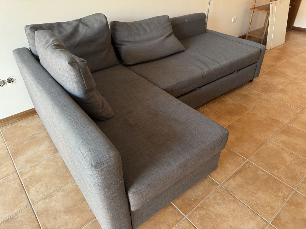 Sofá cama IKEA cinzento