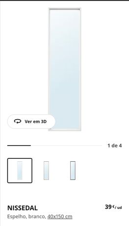 Espelho IKEA 40x150