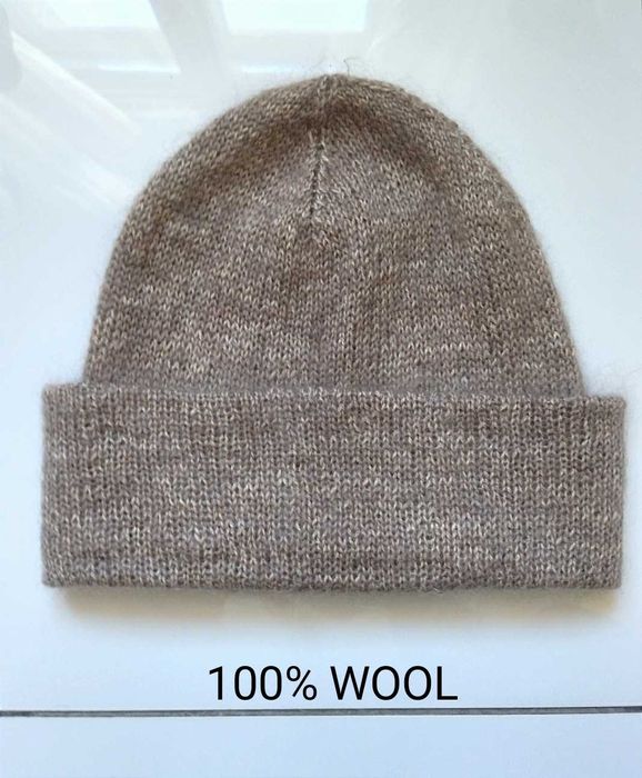 Czapka wełniana 100% wełna klasyczna elegancja