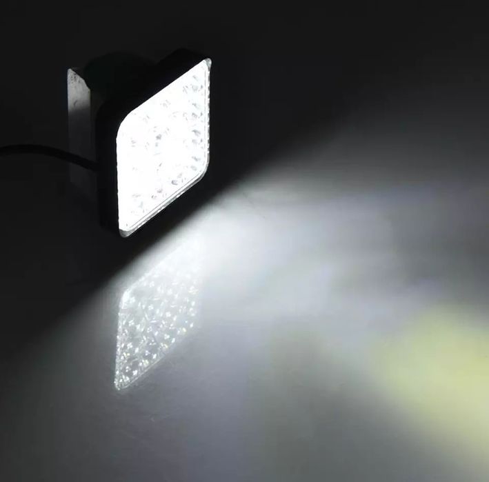 Фара LED Лед квадратная 48W 16 диодов ФСО Mini Стробоскоп 8.5см×8.5см