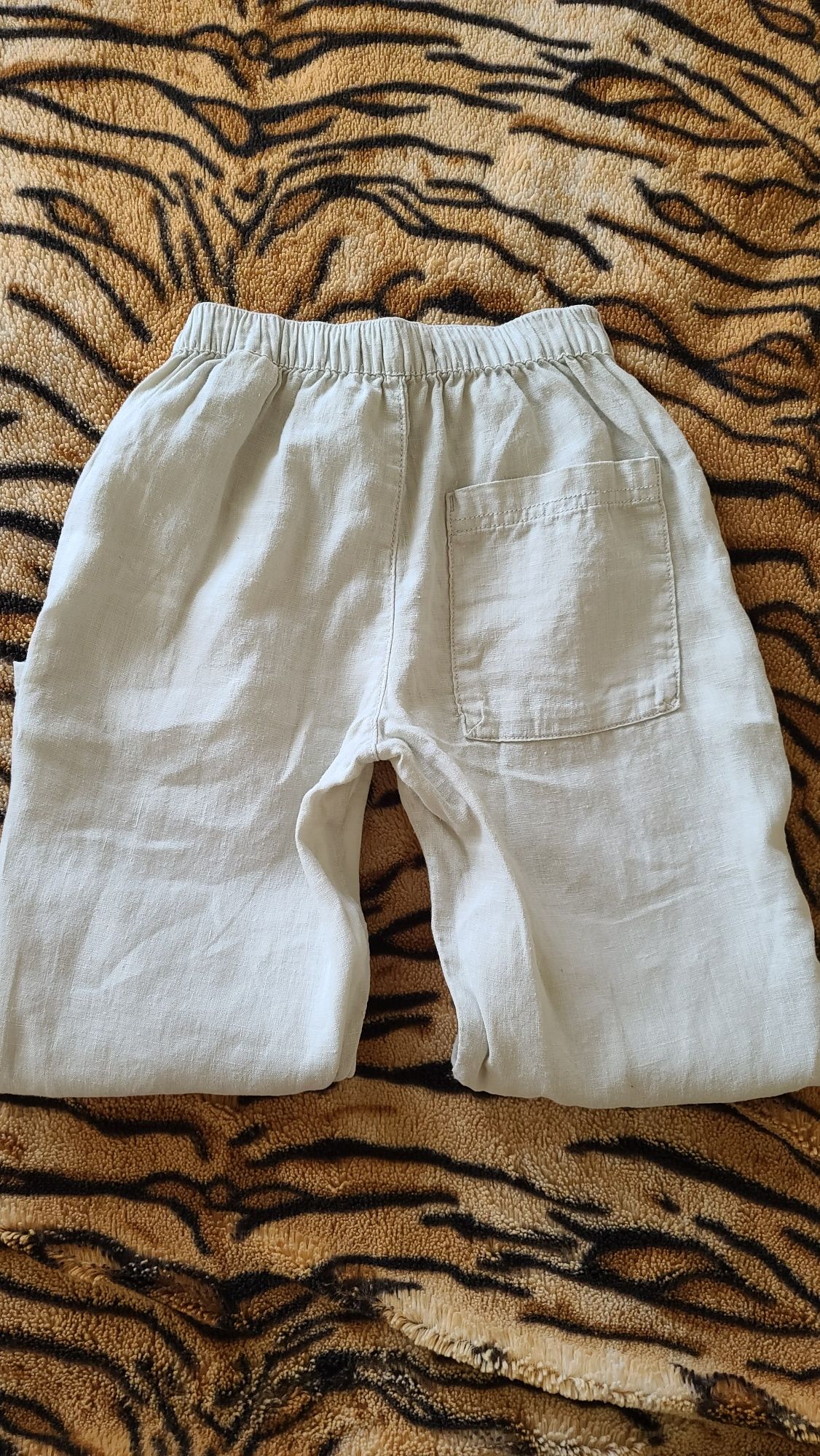 Детские льняные штаны брючки zara 110 см