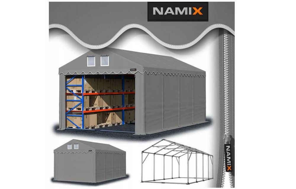 *** PROMOCJA *** Namiot PRESTIGE 4x8-2,6m hala magazynowy WZMOCNIONY
