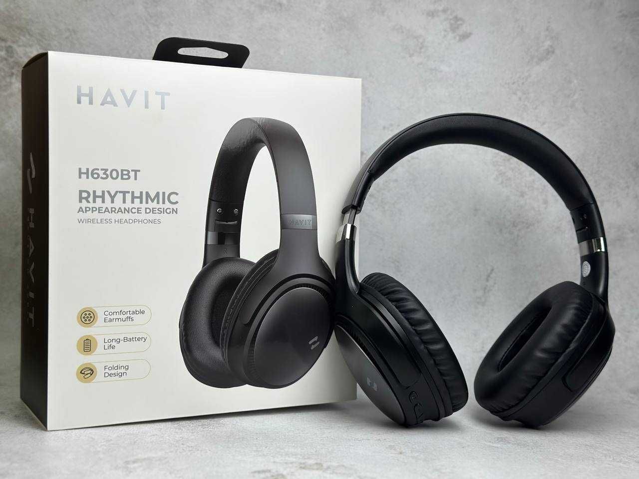 Навушники накладні бездротові HAVIT HV-H630BT Black Купити Гарнітура