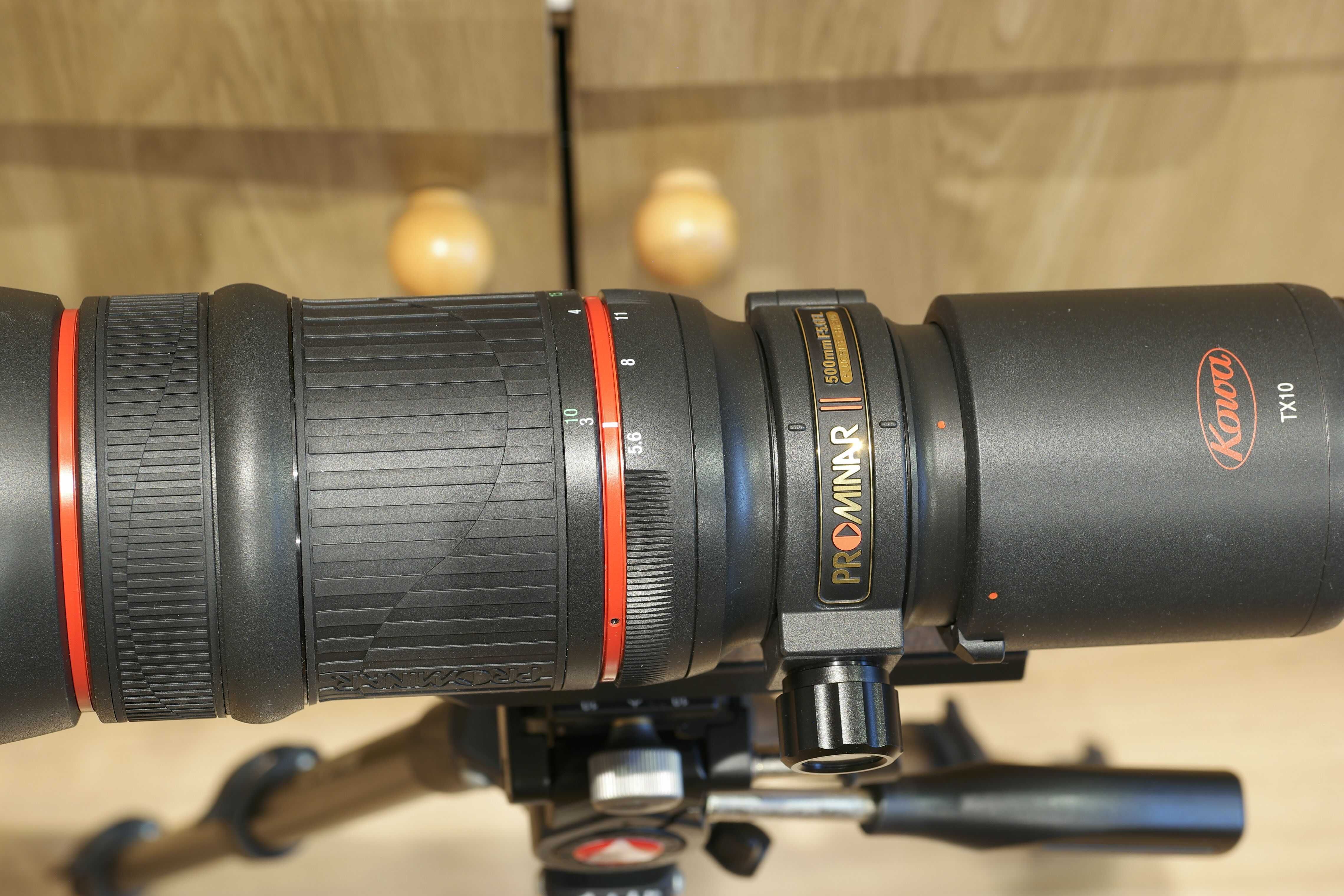 Obiektyw Kowa Prominar 500mm F5,6 mocowanie Nikon.Fluorite crystal.