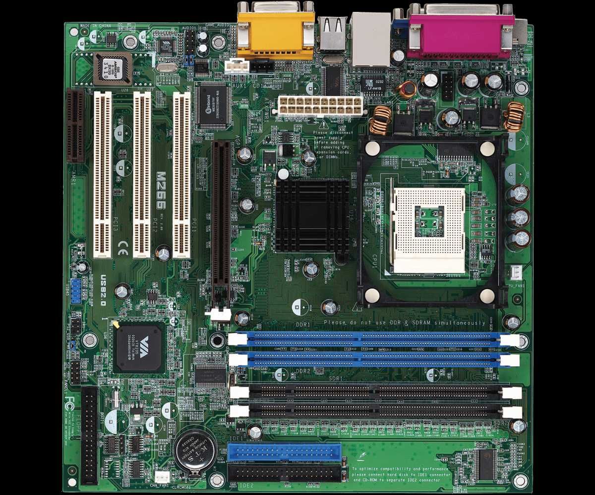 Motherboard Asrock M266(A) com CPU