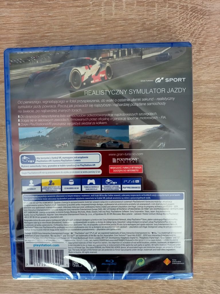 NOWA gra PS4 Gran Turismo Sport w folii dubbing PL