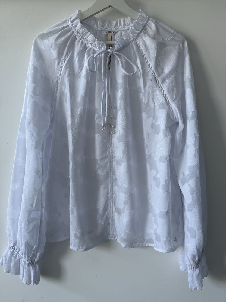 Biała koszula bluzka GUESS styl boho M