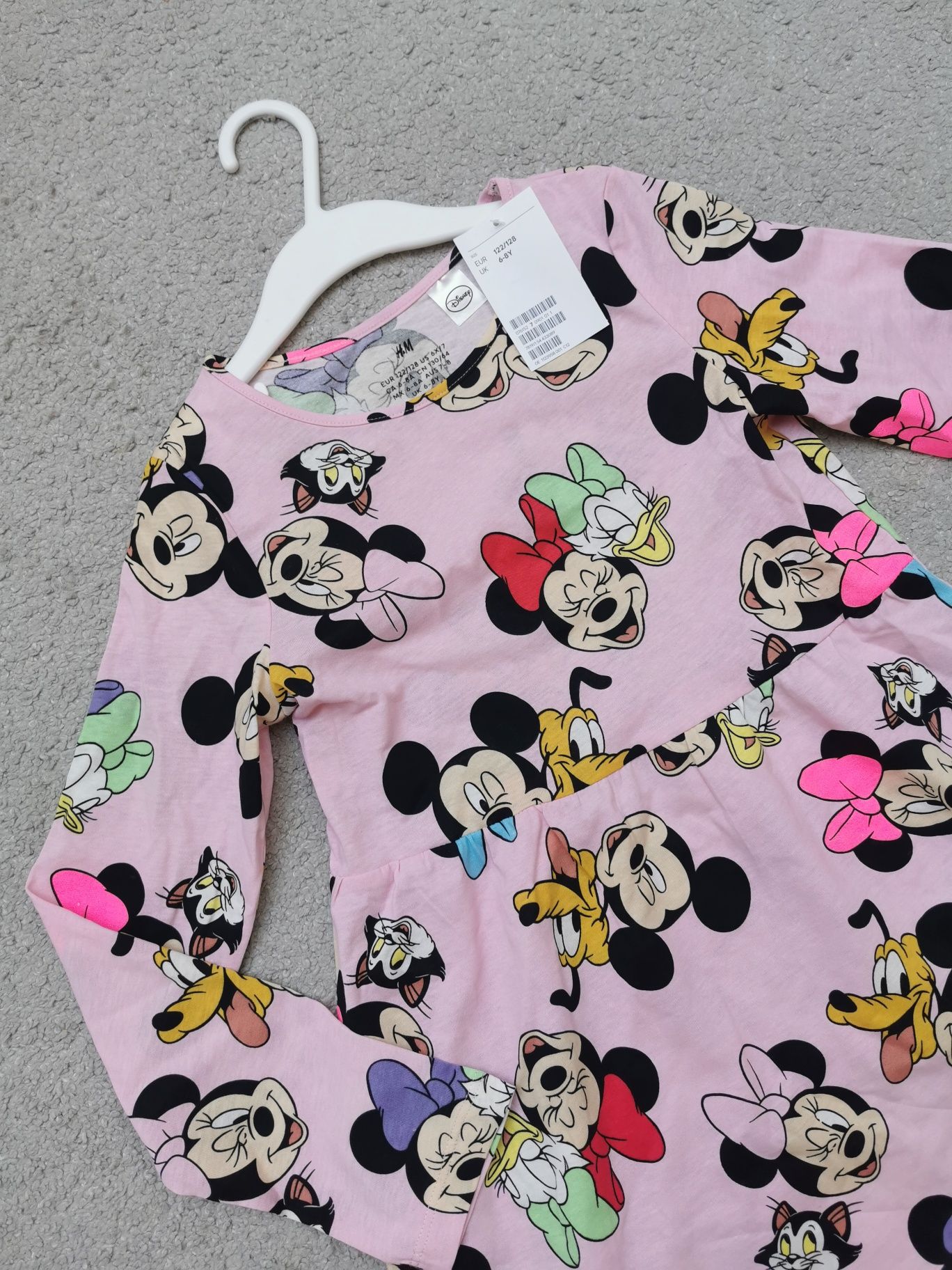 Sukienka H&M 122/128 Minnie Mickey