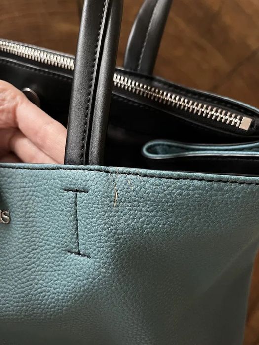 Armani torebka torba shopper bag ombre niebieska pakowna shoperka