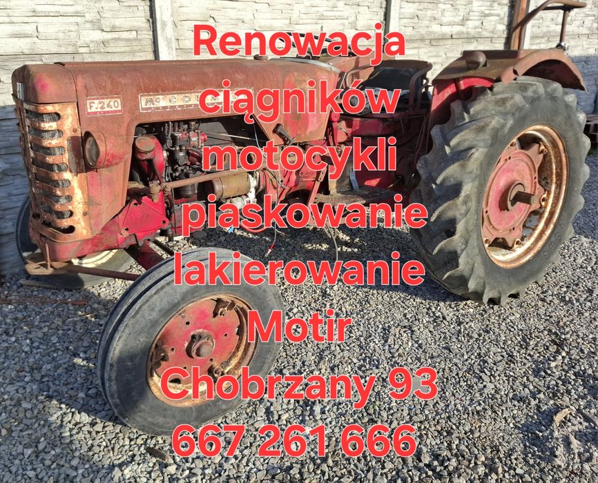 Warsztat piaskowanie renowacja ciągników  opryskiwaczy motocykli wulka
