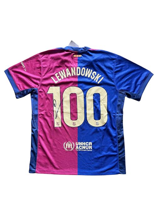 Robert Lewandowski FC Barcelona koszulka z autografem + certyfikat