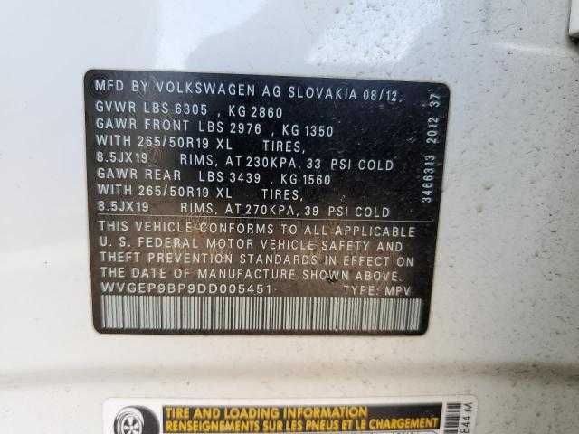 Volkswagen Touareg V6 TDI 2013