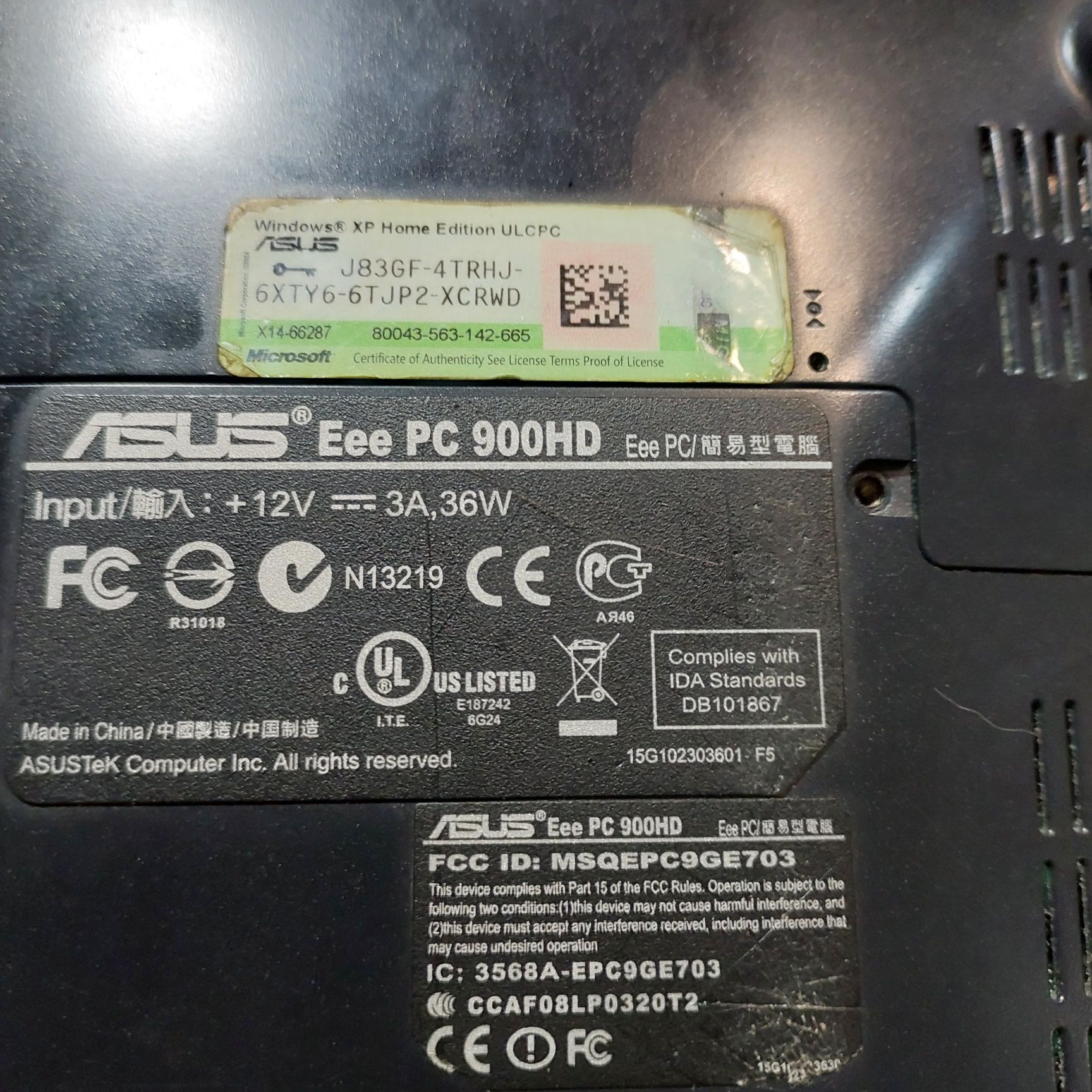 Нетбук Asus Ee Pc900Hd