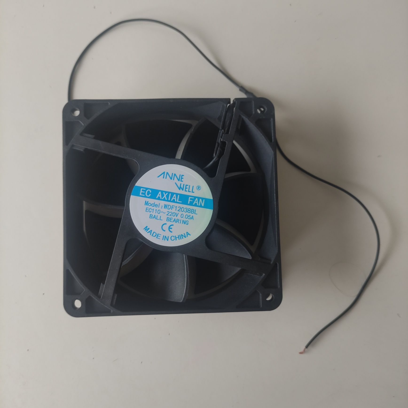 Wentylator 12x12 cm 220vac axial fan wdf12038bl