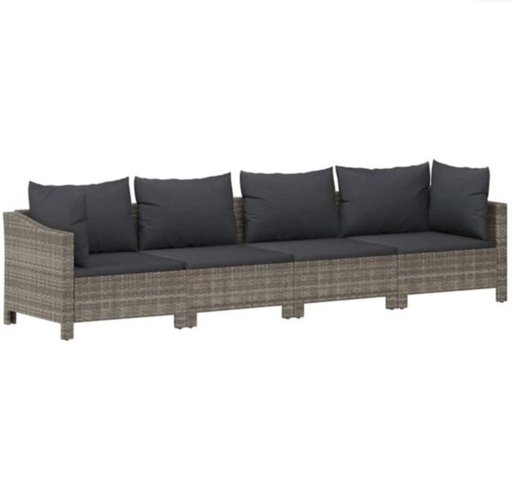 Sofa ogrodowa ratanowa vidaxl