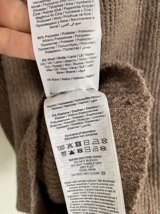 Sukienka sweterkowa name it brązowa melanżowa 122 jak newbie