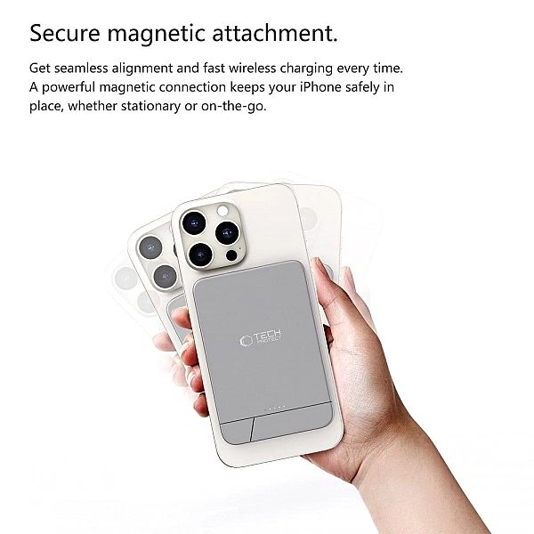 Tech-Protect Pb15 Lifemag Magsafe Power Bank 10000Mah Space Grey