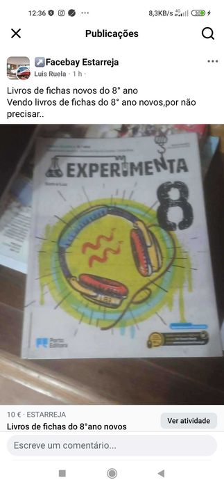 Livros de fichas para o 8° ano novos