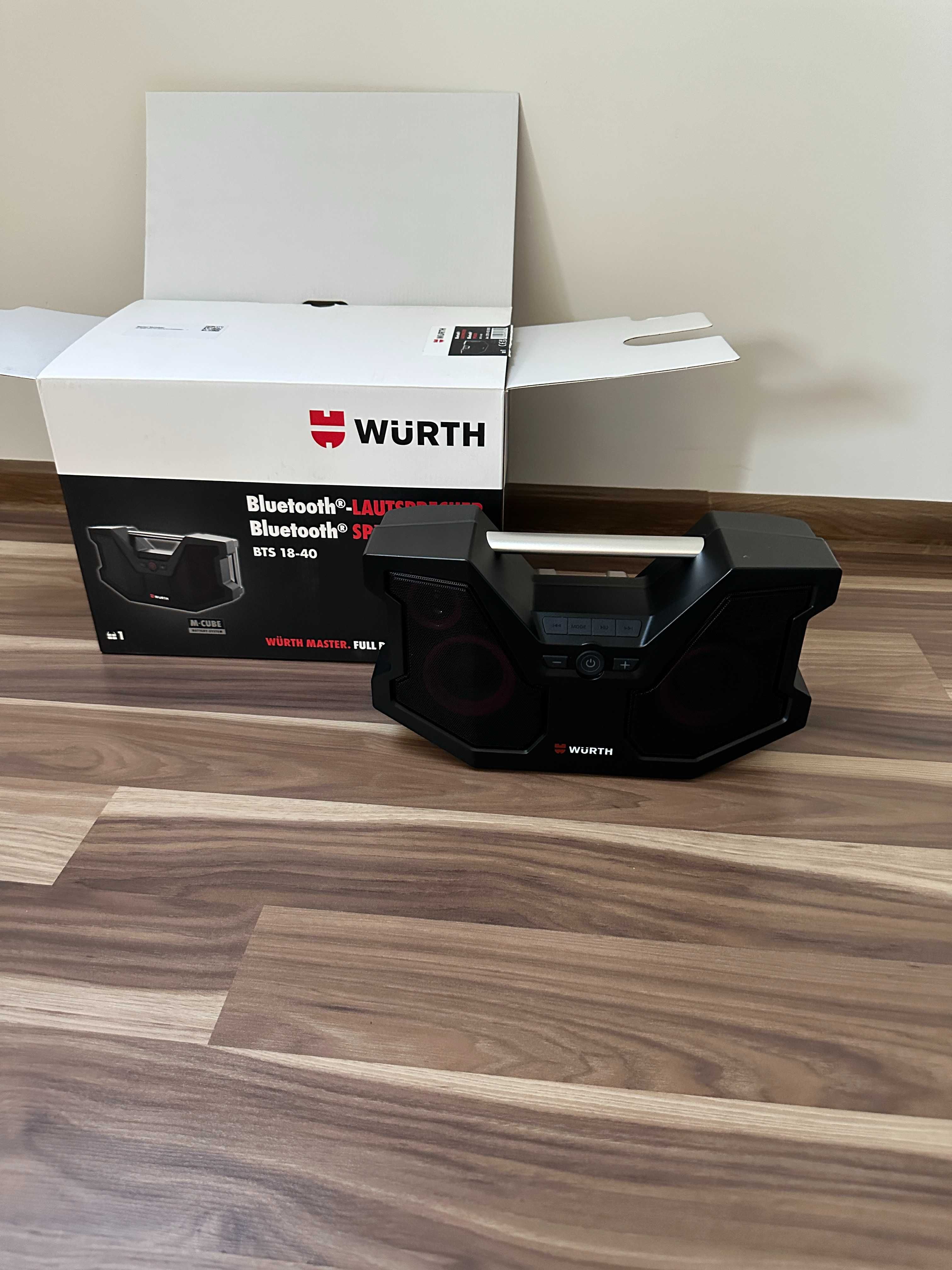 Bezprzewodowy głośnik Bluetooth BTS 18-40 M-CUBE WURTH