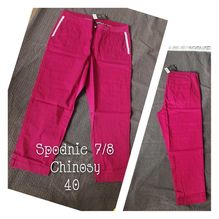 Nowe Spodnie Chinosy 40 spodnie 7/8 Chinos 40