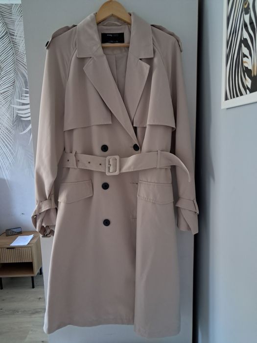 Nowy trencz damski bawełniany XXL