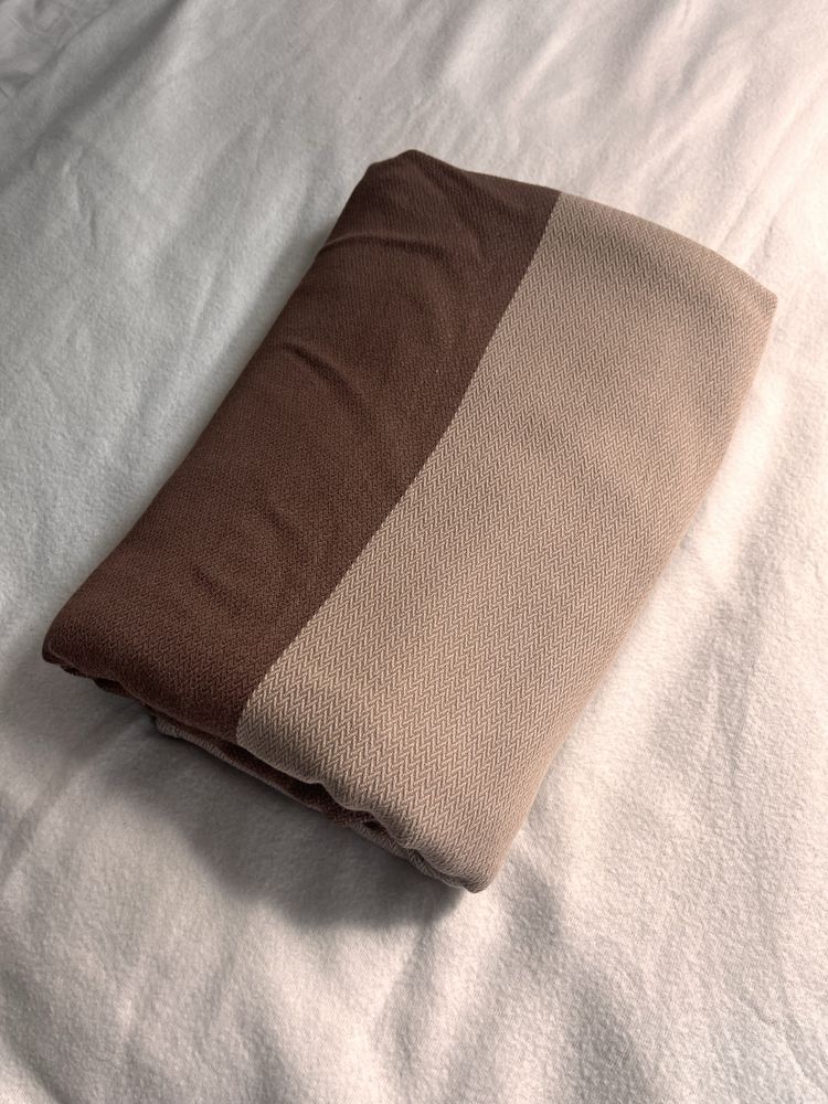 Chusta tkana Lennylamb baby caffe latte