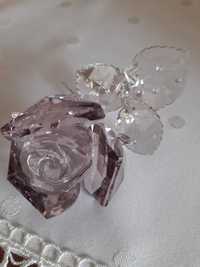 Vintage Swarovski szlifowany wyjątkowy kryształ kwiat róży