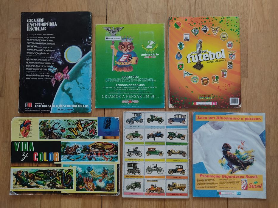 6 cadernetas completas