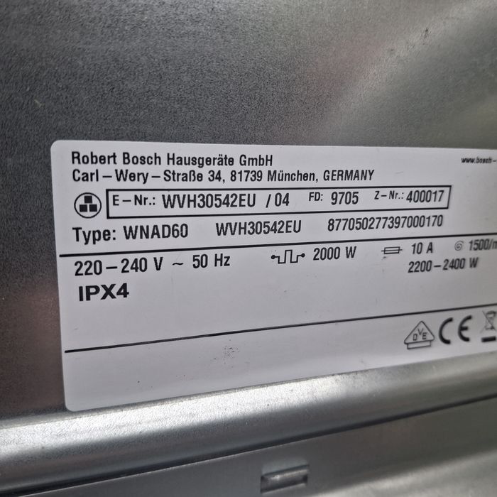 Bosch WNAD60 2/1 ,прально сушильна машина , є вибір