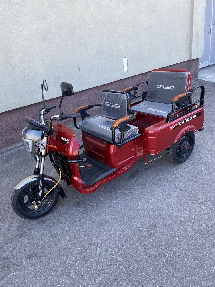 Новинка!!!Трицикл електричний грузовий СROSSER Cargo10 800w