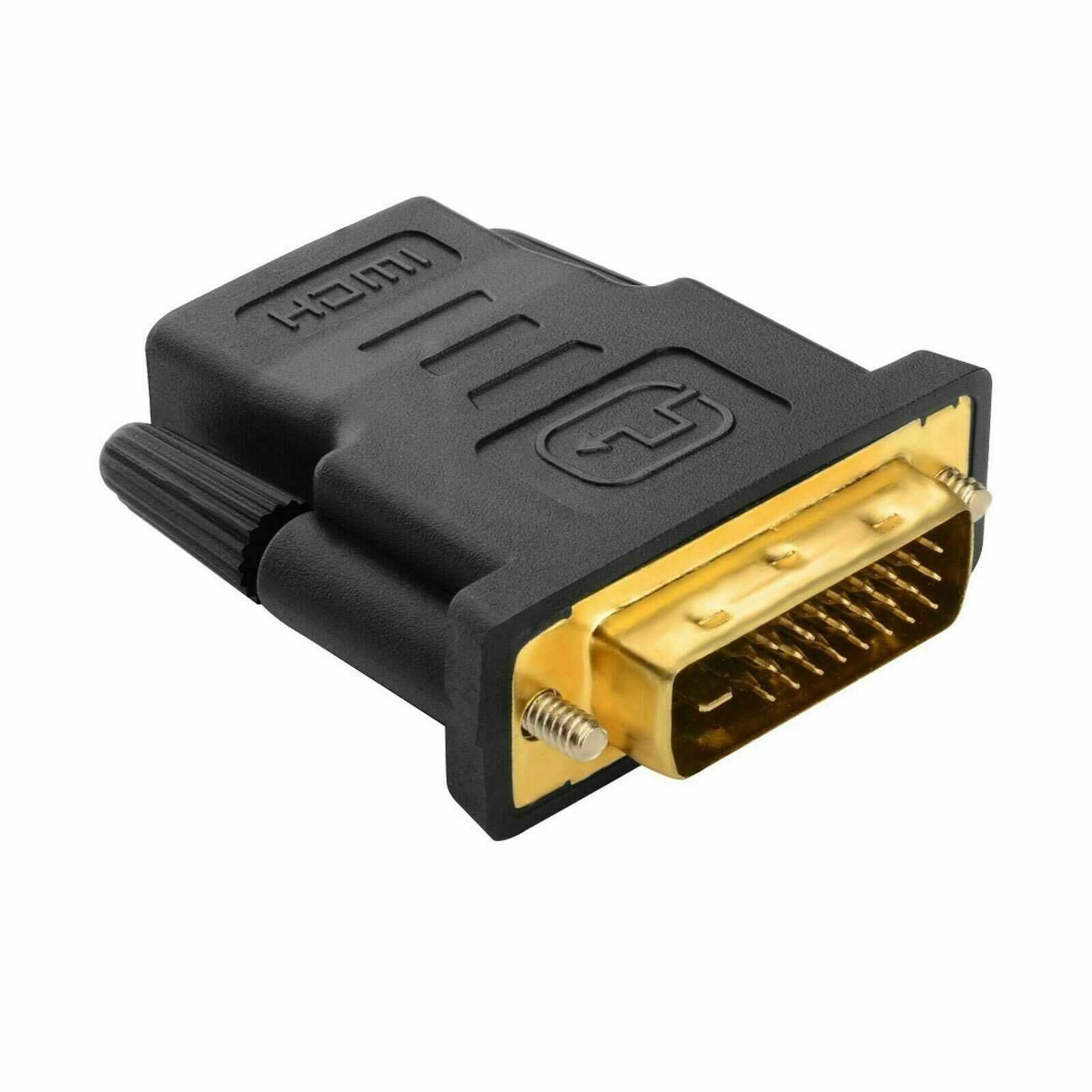 Adaptador DVI ( 24+1 Pinos ) Macho para HDMI Fêmea NOVO