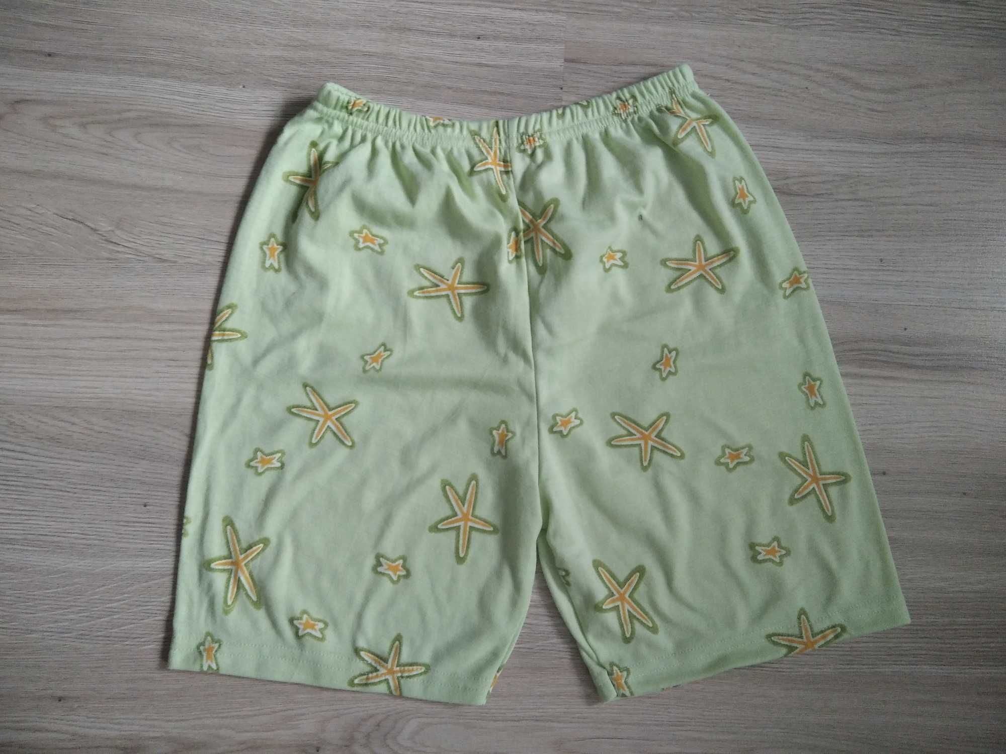 Piżama dziewczęca, letnia, żolto-zielona, 126