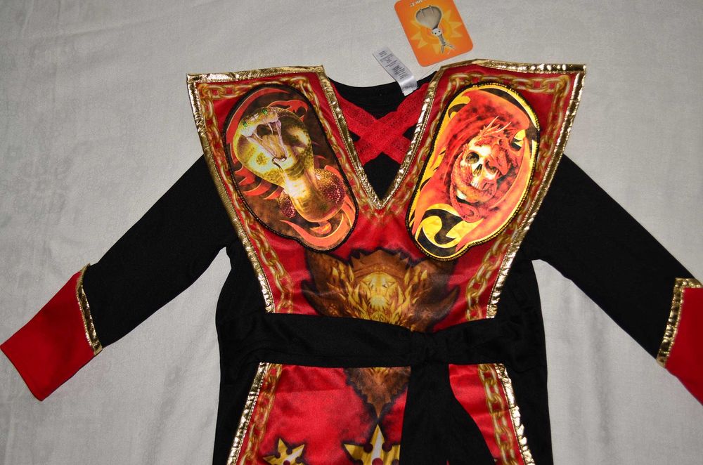 Новый дракон змея череп переливается 9-10yrs магия воин праздник образ