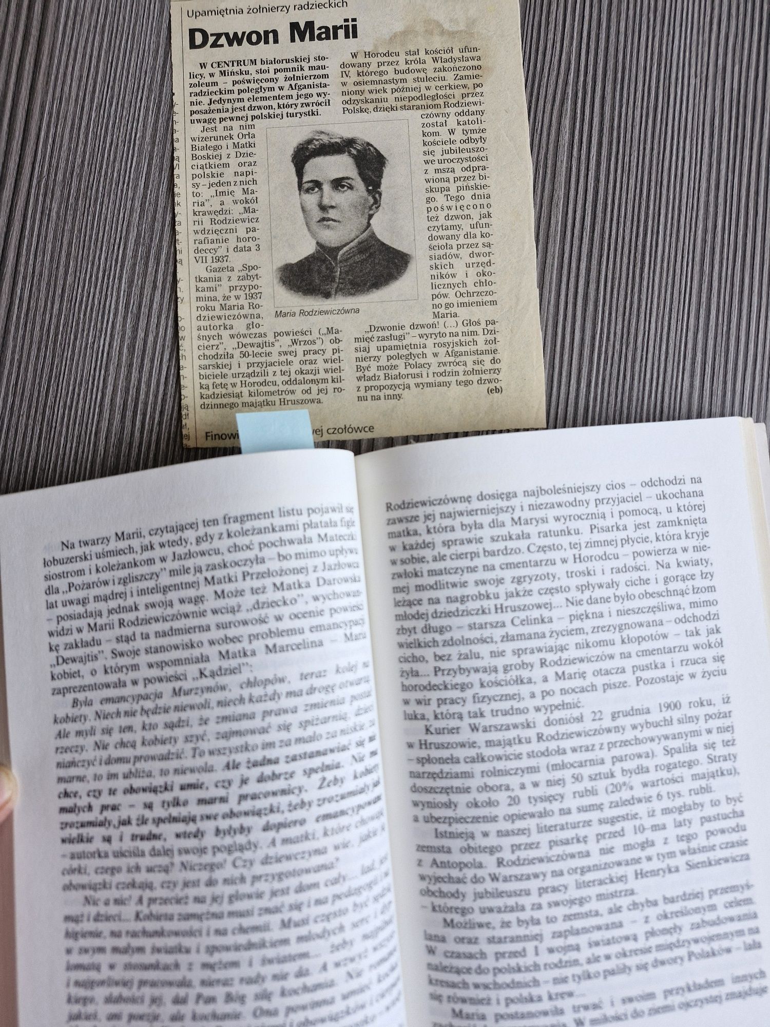 8316. "Tak chciałam doczekać (o Marii Rodziewiczównie) J.Głuszenia