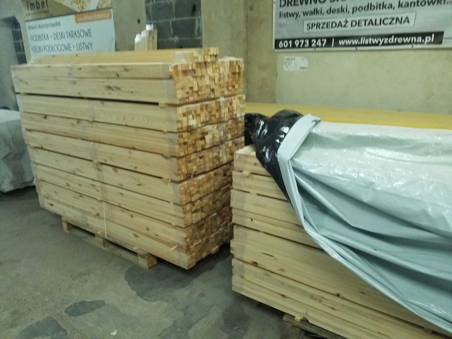 Kantówka 30x40 mm drewniana heblowana sosna legar  listwa prostokątna