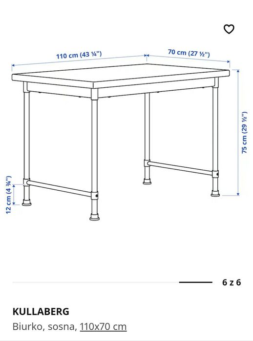 PROMO Ikea stelaż stołu do jadalni, biurko