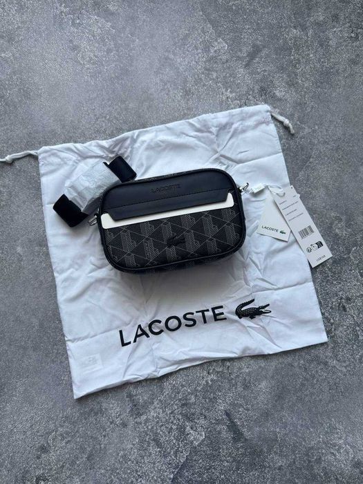 Сумка через плече Lacoste Monogram Crossbody Reporter Bag (ОРИГІНАЛ)