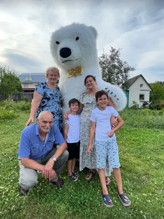 Белый медведь поздравление мишка аниматор