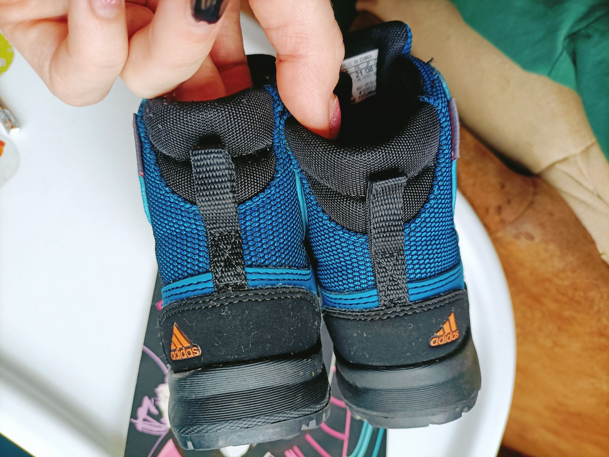 Buty kozaki zimowe chłopięce Adidas rozmiar 21