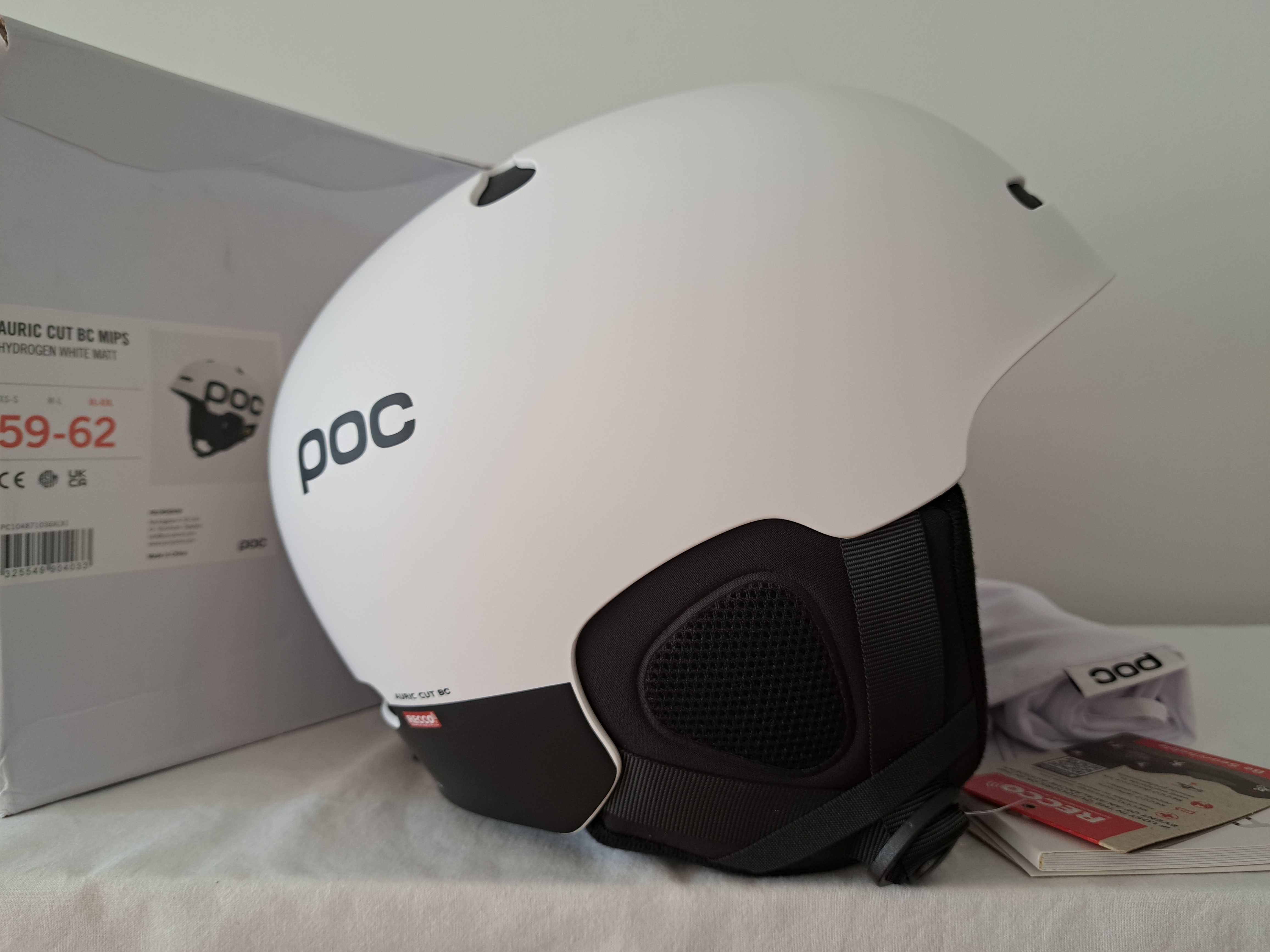 Kask narciarski POC Auric Cut BC Backcountry Mips White XL/XXL 59-62cm