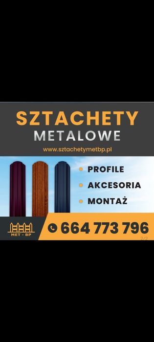 Sztacheta metalowa- producent  panele poziome