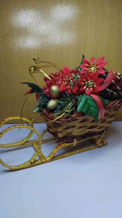 Рождественские новогодние сани