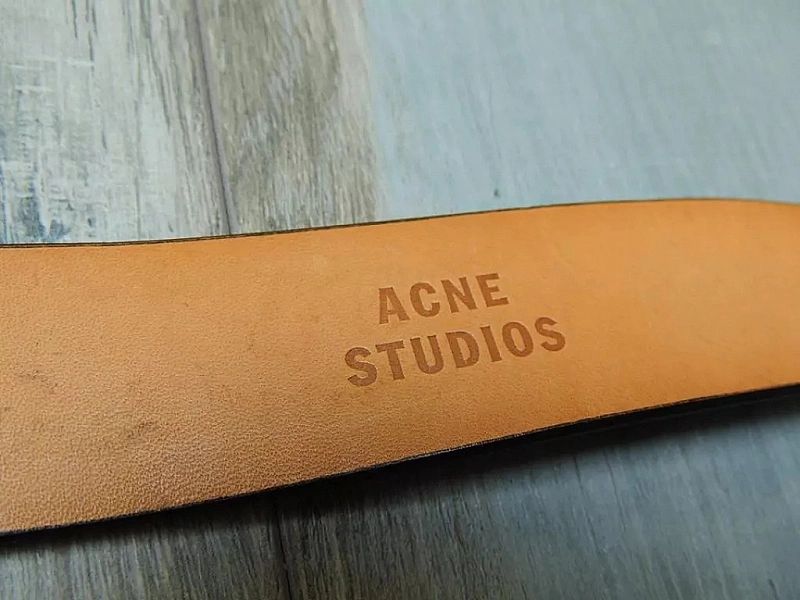 Acne Studios Vero Cuoio Italy Leather Pasek Skóra