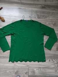 TOM TAILOR 42/44 XL lekki zielony sweterek jak nowy ! Logo