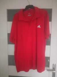 Adidas Climalite koszulka męska polo czerwona t-shirt r XXL